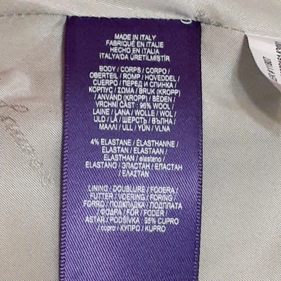 RALPH LAUREN PURPLE LABEL Silver Gray Sequin Blazer I Button Women's Sz 8 - Picture 13 of 16